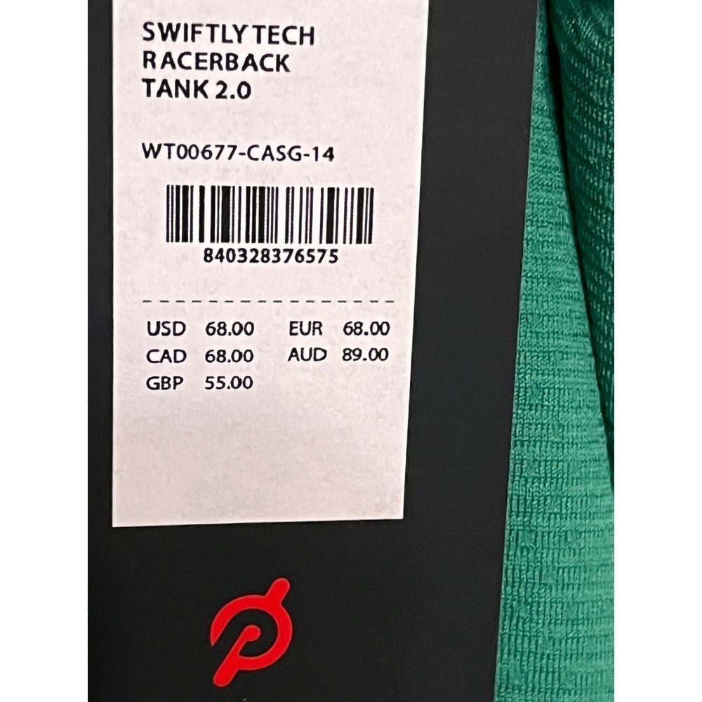 Lululemon Peloton Swiftly Tech Racerback Tank Top 2.0 Green Size 14‎ NWT - Picture 3 of 6